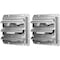 Ipower 16 Inch Shutter Exhaust Fan Aluminum, 2 PACK, 2PK HIFANXEXHAUST16X2 - alternate 1